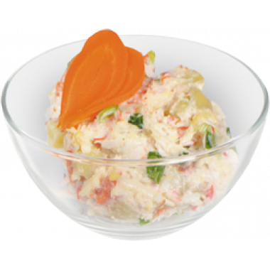 Салат с крабовым мясом и овощами кг