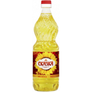 Масло Сказка подсолнечное рафинированное 0,9л