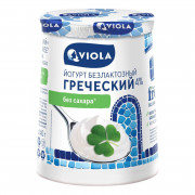 Йогурт Виола Греческий безлактозный 4% 140г