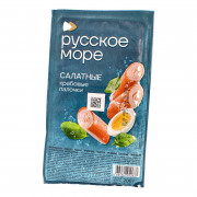 Палочки крабовые Русское море салатные 200г Палочки крабовые Русское море салатные 200г