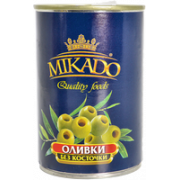 Оливки Микадо зеленые без косточки 314мл ж/б