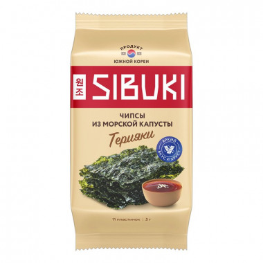 Чипсы Сибуки Терияки из морской капусты 5г