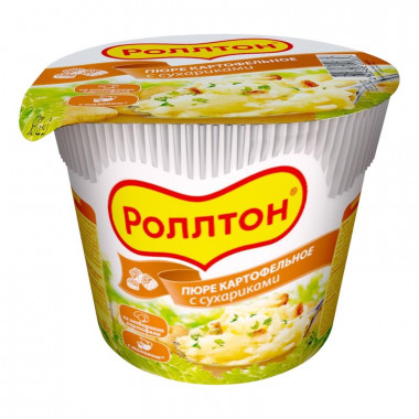 Пюре картофельное Роллтон с сухариками 40г