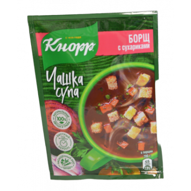 Суп Кнорр борщ с сухариками 14,8г