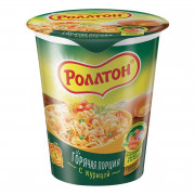 Лапша Роллтон с куриным вкусом стакан 70г