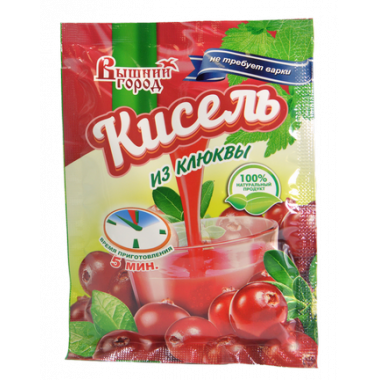 Кисель Вышний город из клюквы 30г