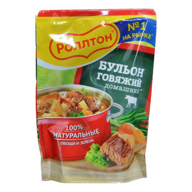 Бульон Роллтон говяжий домашний 90г