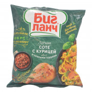 Лапша Биг Ланч Соте с курицей и пряными травами 75г брикет