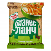Лапша Бизнес Ланч яичная с куриным бульоном 60г пакет