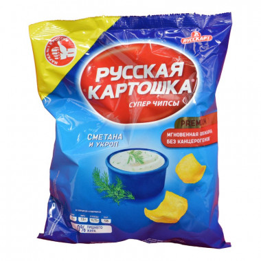 Чипсы Русская картошка сметана/укроп 50г