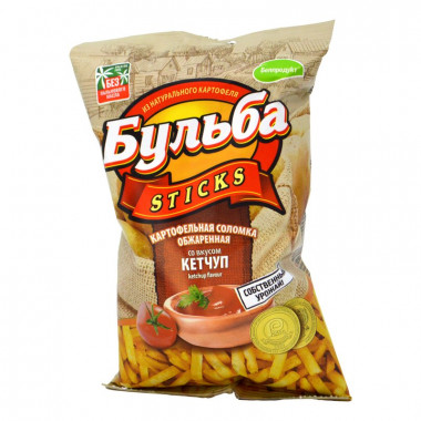 Соломка Бульба картофельная обжаренная со вкусом кетчупа 75г