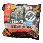 Гренки Фишка говядина вок 80г + соус терияки 25мл
