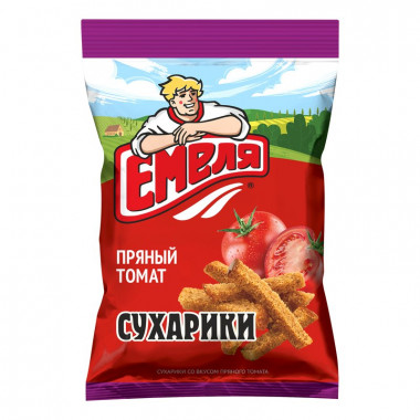 Сухарики Емеля пряный томат 90г