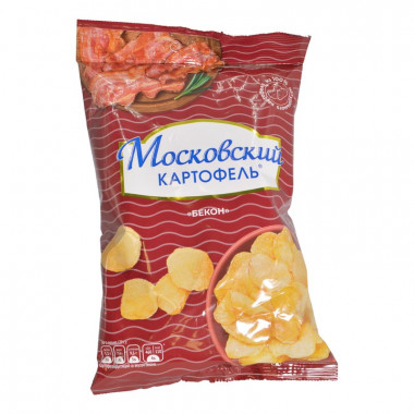 Чипсы Московский картофель со вкусом бекона 60г