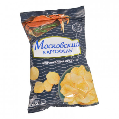 Чипсы Московский картофель со вкусом королевского краба 60г