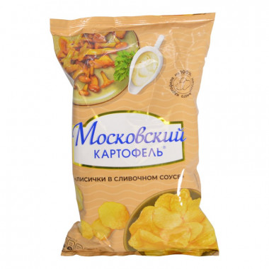 Чипсы Московский картофель со вкусом лисичек в сливочном соусе 60г