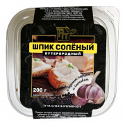 Шпик Родной Продукт Бутербродный с чесноком 200г Шпик Родной Продукт Бутербродный с чесноком 200г
