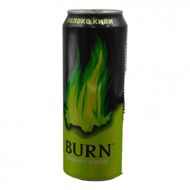 Напиток энергетический BURN Яблоко Киви 0,449л ж/б