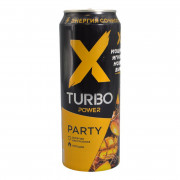 Напиток энергетический X-TURBO Пати энергия сочного манго 0,45л ж/б