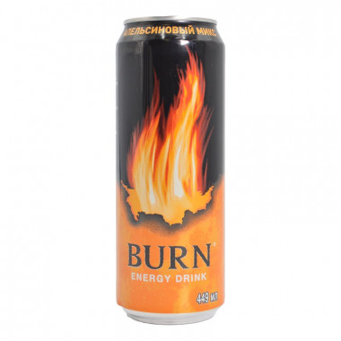 Напиток энергетический BURN Апельсиновый Микс 0,449л ж/б