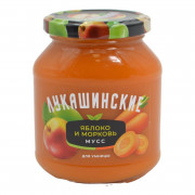 Мусс Лукашинские яблочно-морковный фитнес 370г