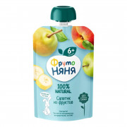 Пюре Фруто-няня салатик из фруктов с 6мес. 90г