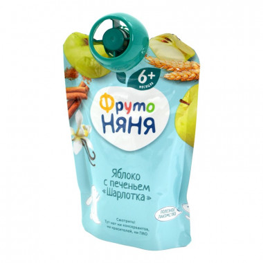 Пюре Фруто-няня шарлотка 90г м/у