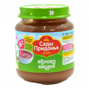 Пюре Сады Придонья яблоко/вишня 120г