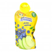 Пюре Бабушкино лукошко яблоко, черника с 5мес. 90г пауч