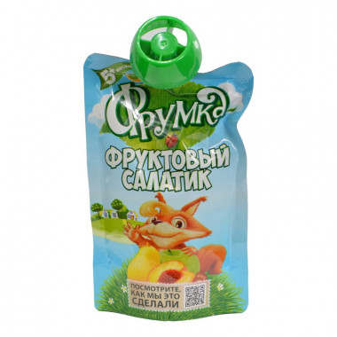 Пюре Фрумка Фруктовый салатик для питания детей раннего возраста 90г