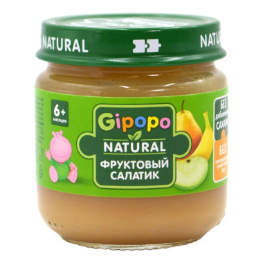 Пюре Гипопо Фруктовый салатик 80г