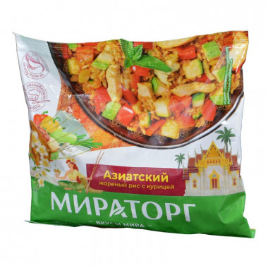 Рис Мираторг азиатский жареный с курицей 400г с/м