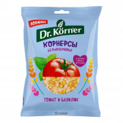 Корнерсы Dr.Korner цельнозерновые чипсы томат базилик 50г