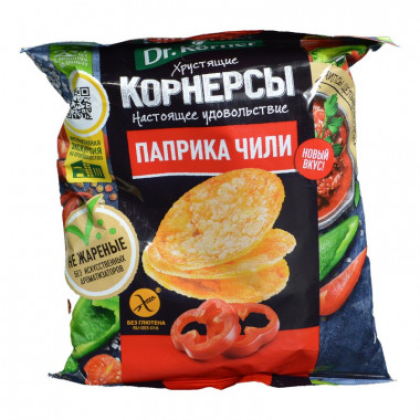 Корнерсы Д.Кернер цельнозерновые с паприкой и чили 50г