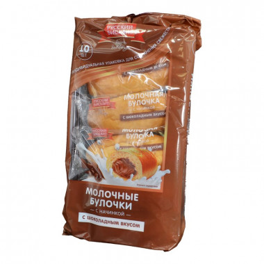 Булочки Русский бисквит молочные с шоколадным вкусом 350г