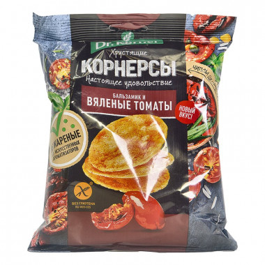 Корнерсы Д.Кернер кукурузно-рисовые с вялеными томатами и базиликом 50г