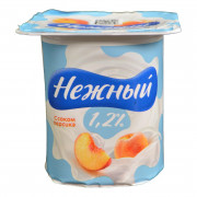 Продукт йогуртный Кампина нежный с соком персика 1,2% 100г