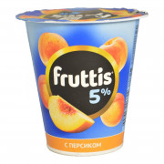 Продукт йогуртный Фруттис сливочное лакомство персик 5% 290г