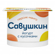 Йогурт Савушкин персик-манго 2% 120г