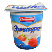 Продукт йогуртный Эрмигурт клубника молочный 3,2% 100г