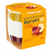 Йогурт Коломенский гранат-айва 5% 170г ст/б Йогурт Коломенский гранат-айва 5% 170г ст/б