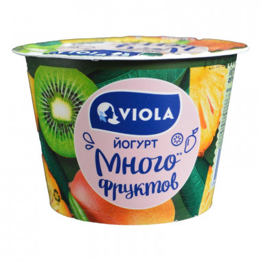 Йогурт Виола Верри Берри тропические фрукты 2,6% 180г