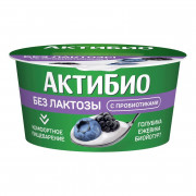 Биойогурт АктиБио голубика-ежевика безлактозный 3% 130г