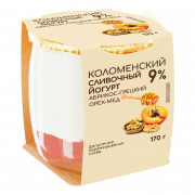 Йогурт Коломенский сливочный абрикос-грецкий орех-мед 9% 170г ст/б Йогурт Коломенский сливочный абрикос-грецкий орех-мед 9% 170г ст/б