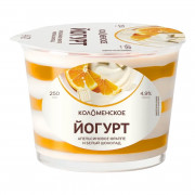 Йогурт Коломенский Апельсиновое фраппе 4,9% 250г Йогурт Коломенский Апельсиновое фраппе 4,9% 250г