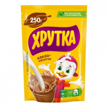 Какао-напиток Хрутка для детского питания детей дошкольного возраста 250г м/у