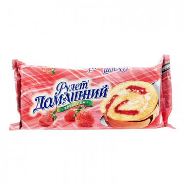 Рулет Раменский Домашний клубника 150г