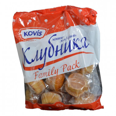 Маффины-мини Ковис клубника 470г