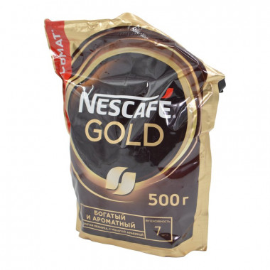 Кофе Нескафе Голд растворимый 500г пакет