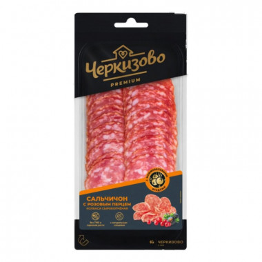 Колбаса Черкизово Сальчичон с розовым перцем с/к нарезка 85г